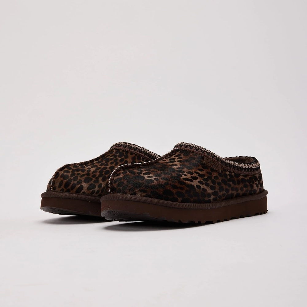NIB WOMENS UGG TASMAN CASPIAN SLIPPERS Brown Black Cheetah Print 7 - Picture 2 of 11